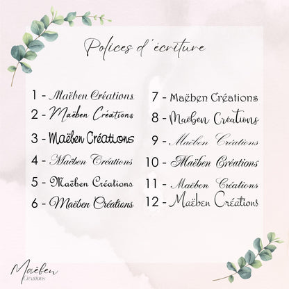 Carte cadeau enveloppe surprise annonce grossesse Biberon & Body, en bois gravé