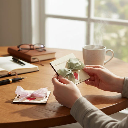 Carte cadeau surprise en bois gravé, décor animal pour enfant