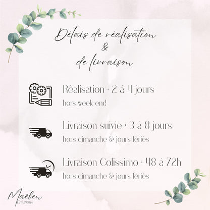 Carte cadeau enveloppe surprise annonce grossesse Petits petons, en bois gravé