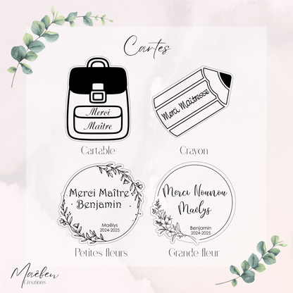 Magnet en bois gravé, personnalisé | Cadeau maître, maîtresse, ATSEM, AESH, Nounou