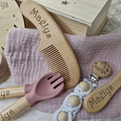 Coffret de naissance personnalisé Licorne  – Cadeau baby-shower surprise bébé