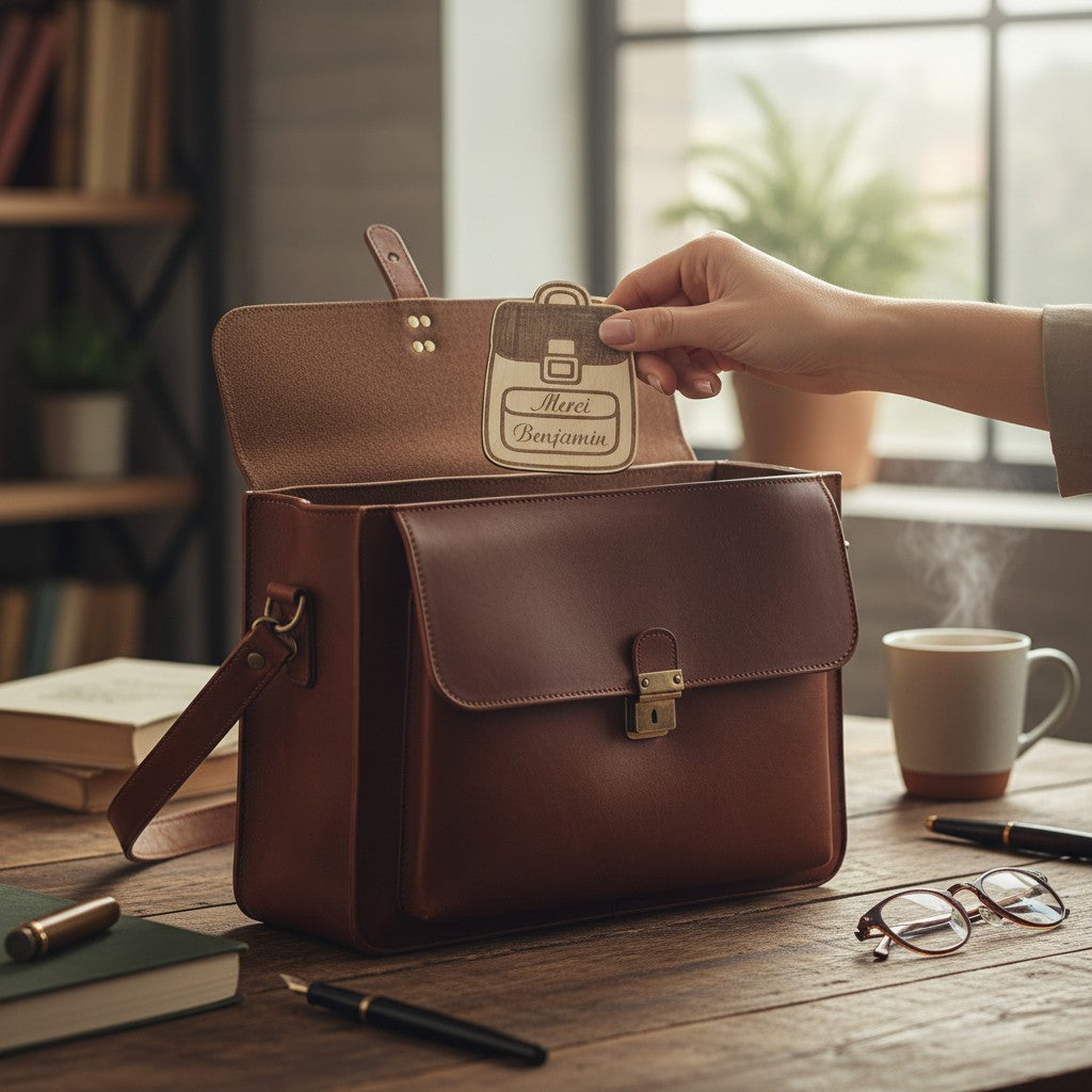 Magnet en bois gravé, personnalisé | Cadeau maître, maîtresse, ATSEM, AESH, Nounou