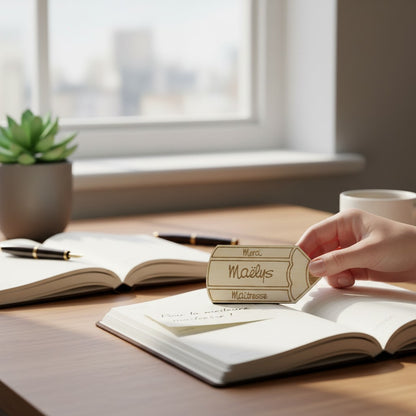 Magnet en bois gravé, personnalisé | Cadeau maître, maîtresse, ATSEM, AESH, Nounou